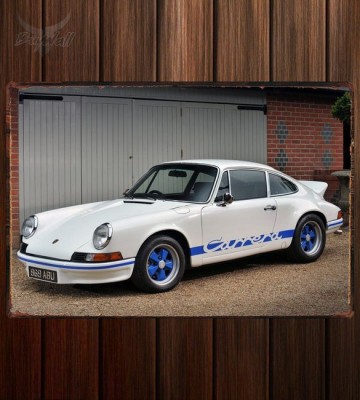 Металлическая табличка Porsche 911 Carrera RS 2.7 Coupe UK-spec (901)